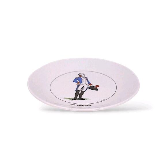 1989 APILCO Marquis de Lafayette Bernadette Frappier Saucer Plate White France - Picture 8 of 10